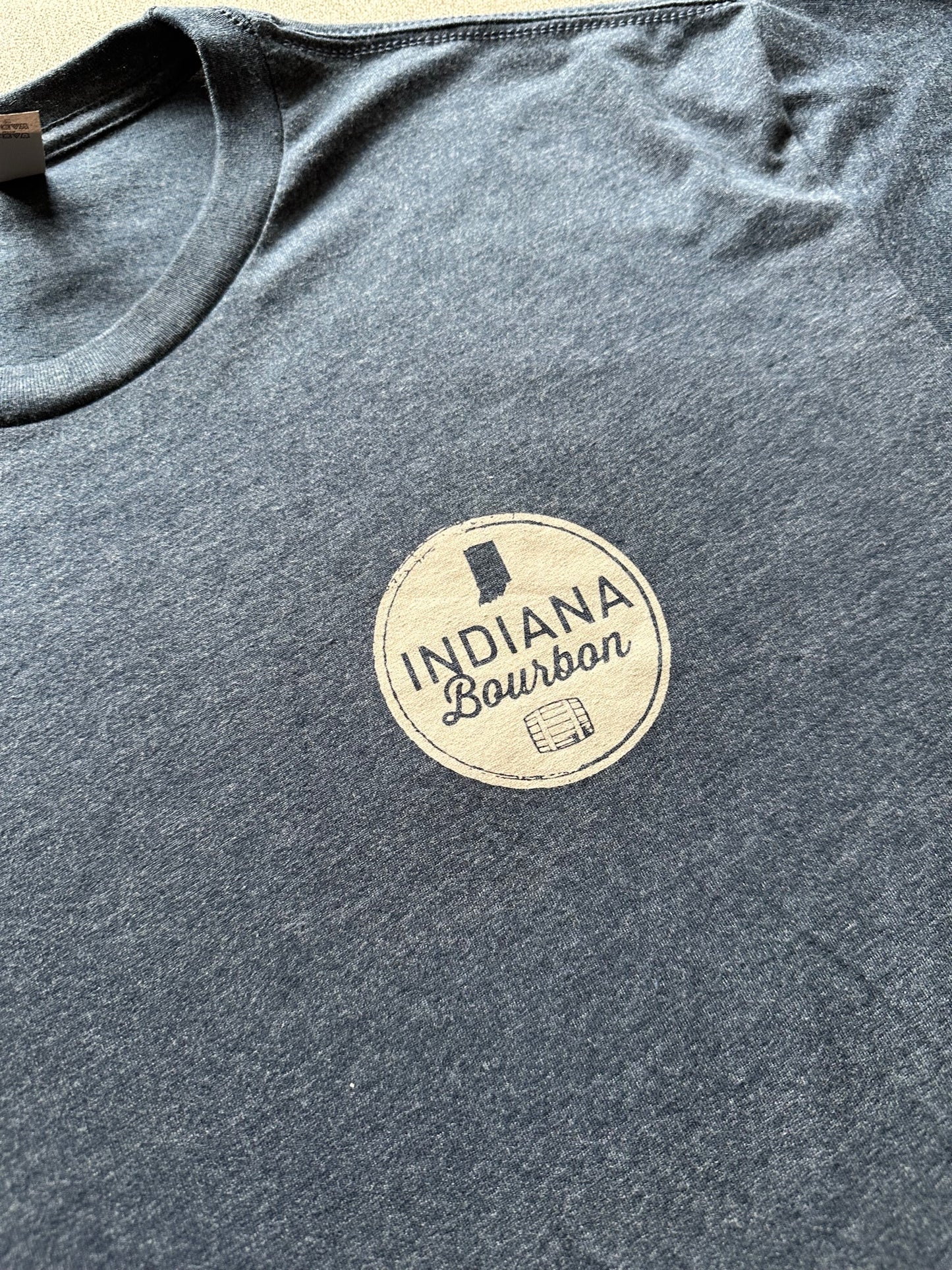 Navy Indiana Bourbon Graphic Print T Shirt